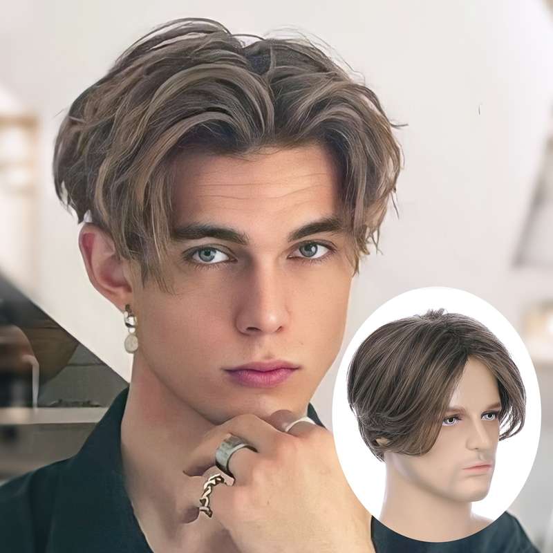 1Pc Brownness 30.48cm Fashion Design Wig