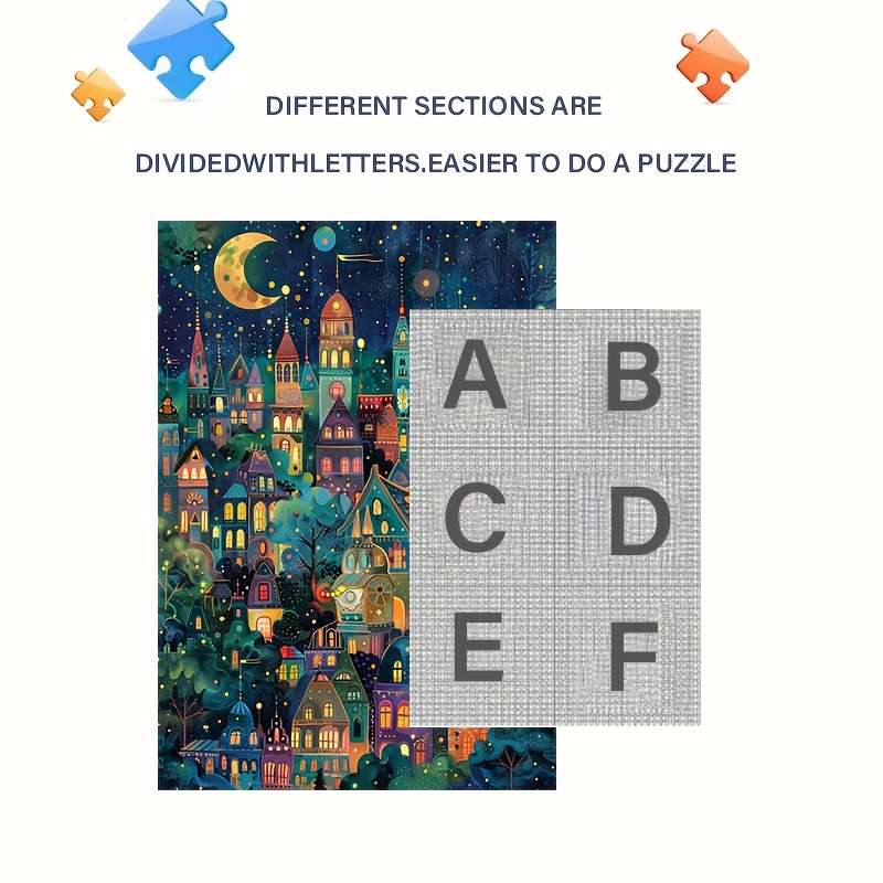 1000pcs Adult Puzzle Challenging Large-Scale Jigsaw High-Quality Thick Paper Dura