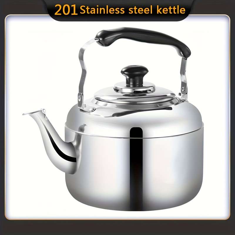 1pc 4L Stainless Steel Large Capacity Teapot Commercial Tea Kettle Tea Pot Induction Cooker