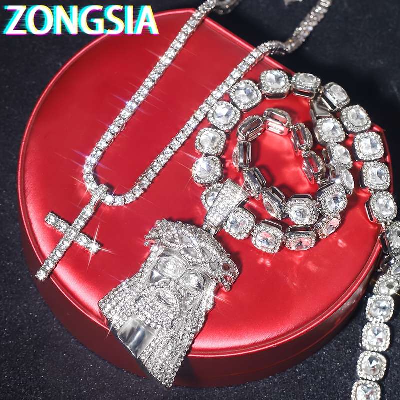 1 Piece Silver Color Jesus Theme Pendant