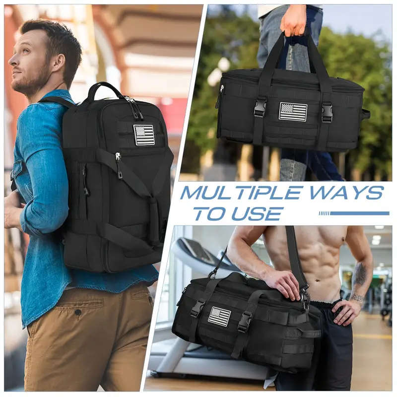 Gym bags for men women with shoe compartment 3in1 carry on bag travel