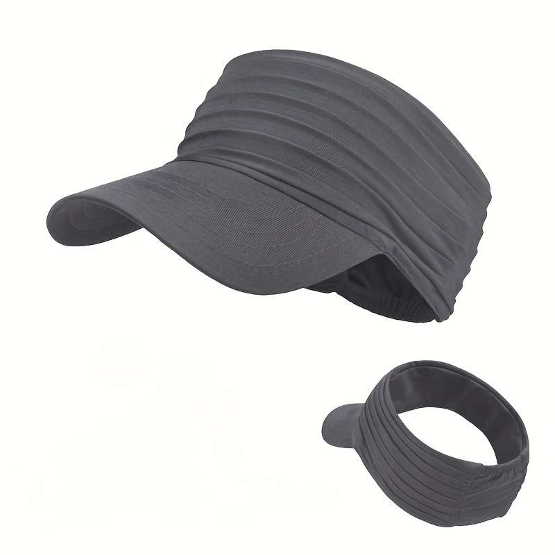 1pc Stylish Unisex Quick-Dry Visor Hat for Spring Summer Breathable Moisture-Wicking Running C