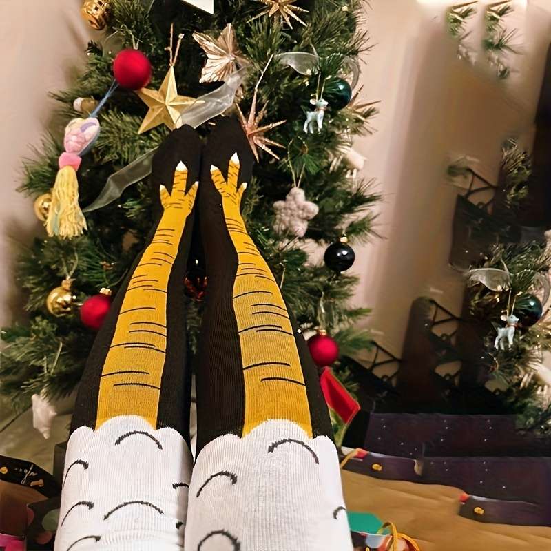1 Pair Black Yellow One Size Socks