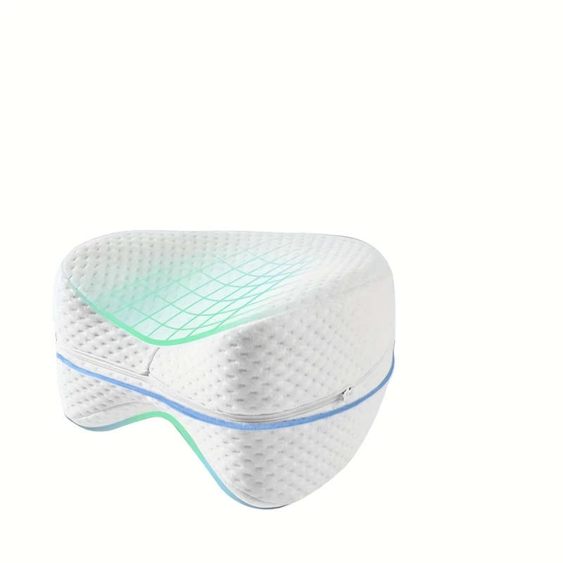 1pc Leg Knee Pillow for Side Sleepers Knee Pillow with Strap for Side Sleeper Leg Support Cushion wi