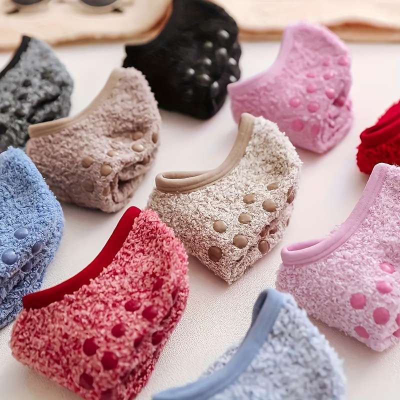 6 Pairs Mixed Color One Size High Elastic Socks