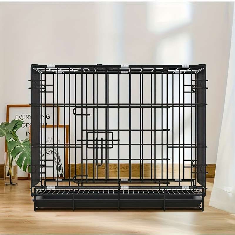 1pc Transparent 8 pieces with door + cap size Heightened transparencyPet Cage