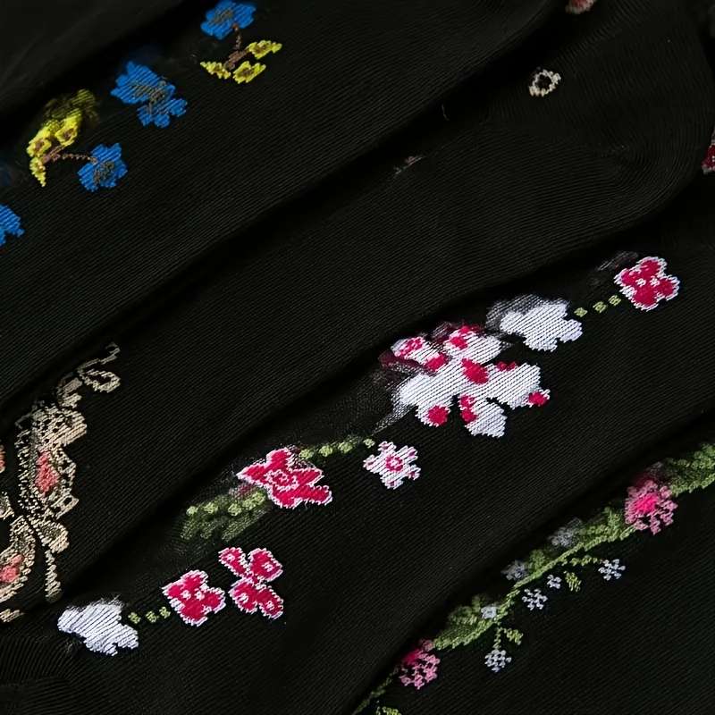 5 Pairs Of Mixed Colors Asian One Size High Elastic Socks