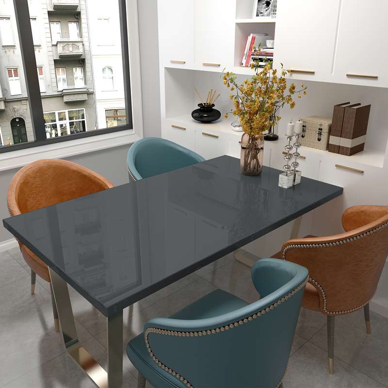 1PC Wall StickersGray40X1000cm 15.75X393.7in
