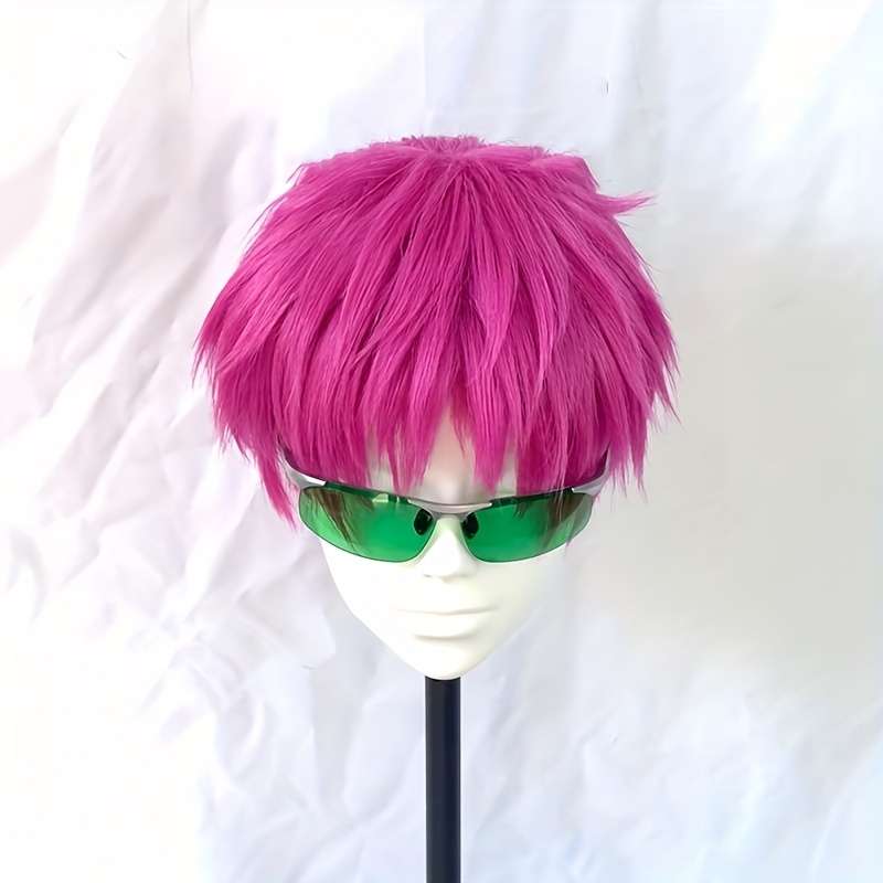 1Pc Rose Red Fashion Design Wig