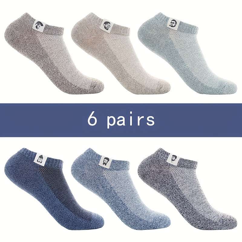 6 Pairs Of Mixed Color Combinations One Size High Elastic Socks