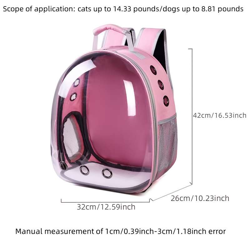 1pc Pink Pet Bag