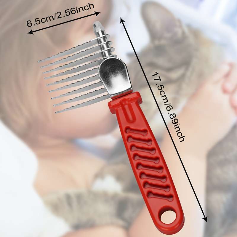 1pc Red Pet Comb
