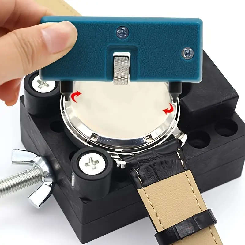 1pc Professional Metal Watch Back Case Opener Portable Two-Foot Meter Watch Battery Replacement Tool