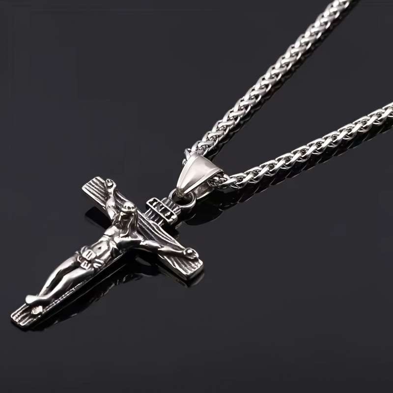 1 Piece Golden Jesus Theme Pendant
