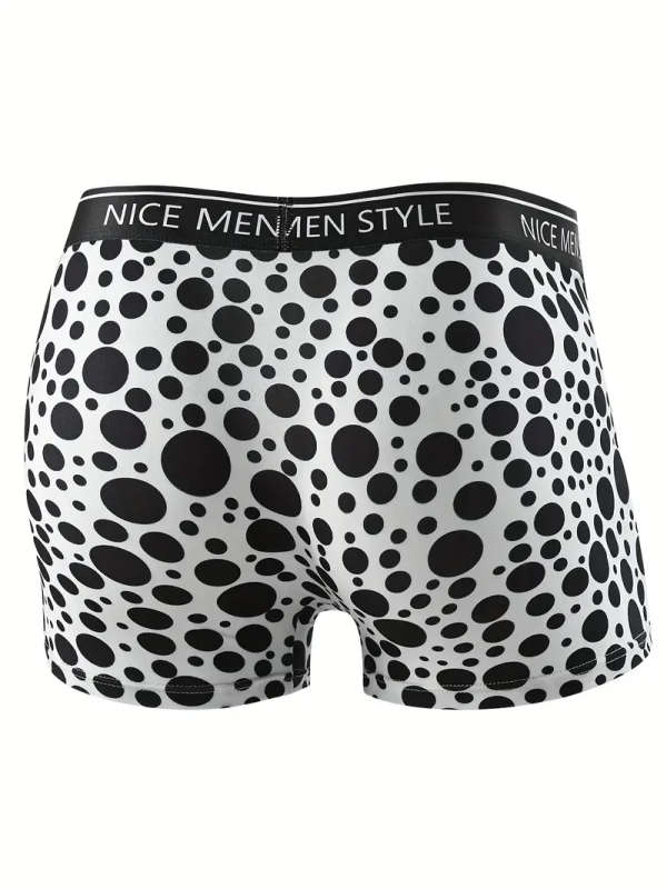 4pcs Men's Boxer Briefs Size L Breathable Stretchy Quick-Dry Casual Sports Shorts