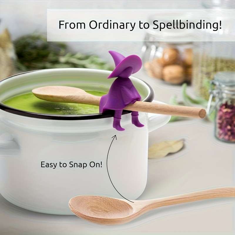 1pc Silicone Utensil Holder Stovetop Silicone Spoon Rack BPA-Free Heat Resistant Kitchen