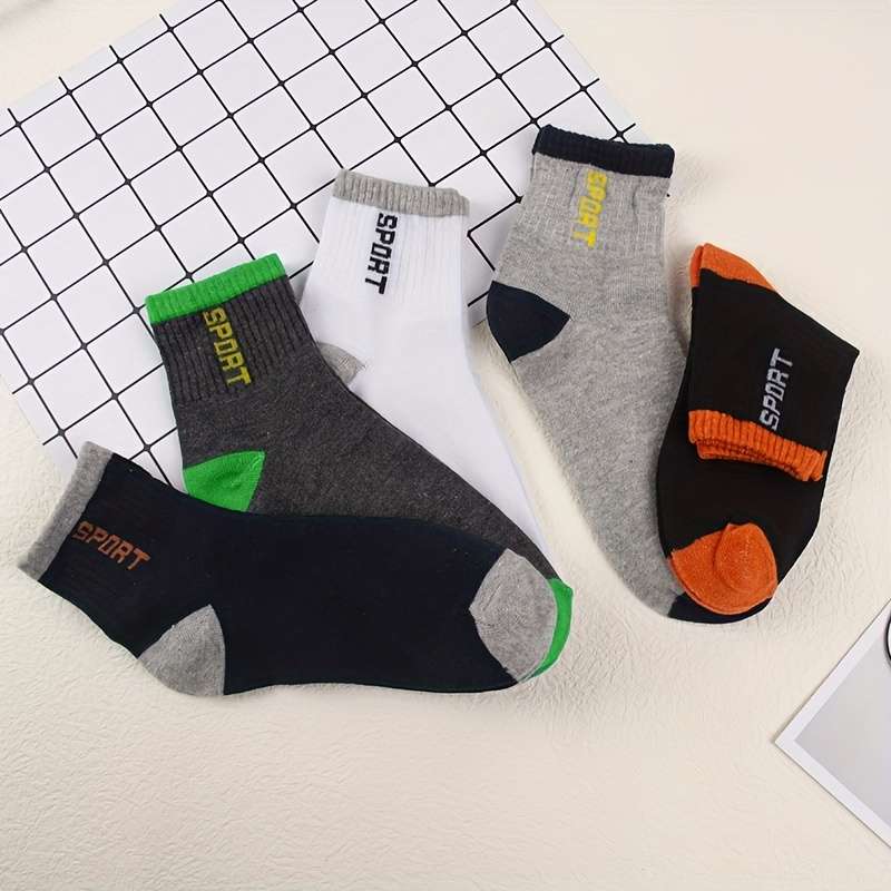 5 Pairs Mixed Color One Size High Elastic Socks