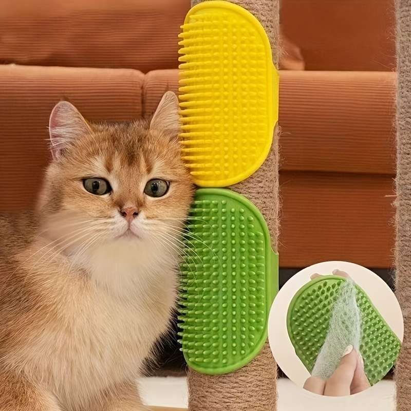 1pc Green Add Yellow Pet Comb