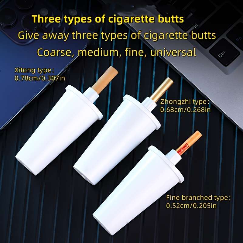 1pc Creative Portable Car Ashtray Handheld Anti-Smudge Cigarette Ash Holder Durable Plastic C