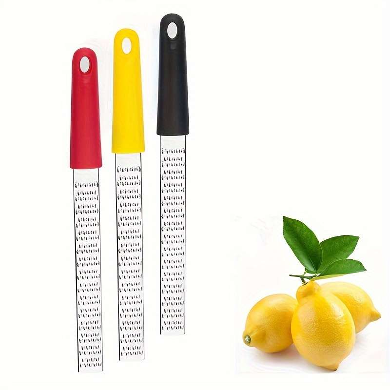 1pc Stainless Steel Multi-functional 1pc Zester Grater Manual Lemon Zester Cheese Grater Ginger