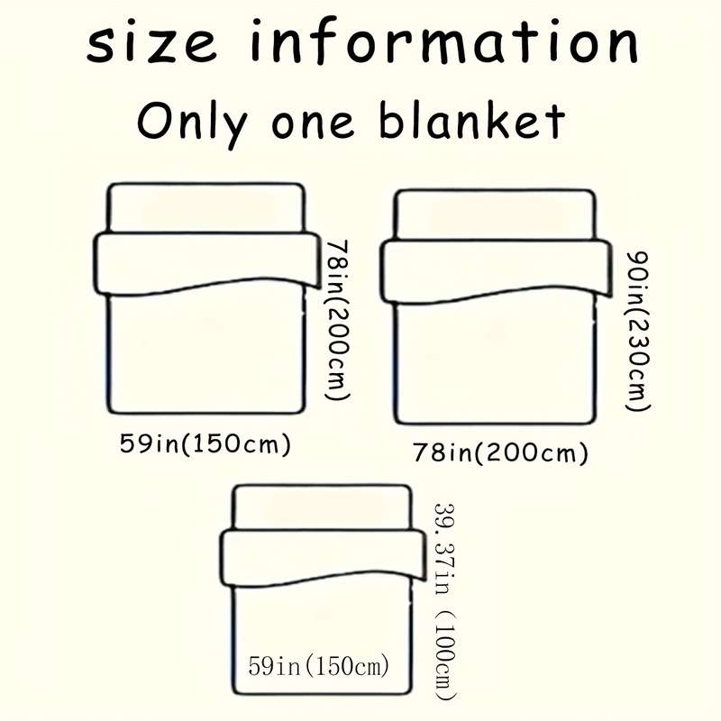 1ps Blanket Color Yalu size 200x230cm