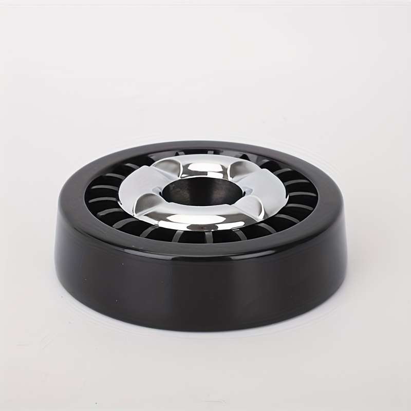 1pc Rotating Metal Ashtray with Windmill Design C Easy-Clean Stylish Home Decor for Living Roo