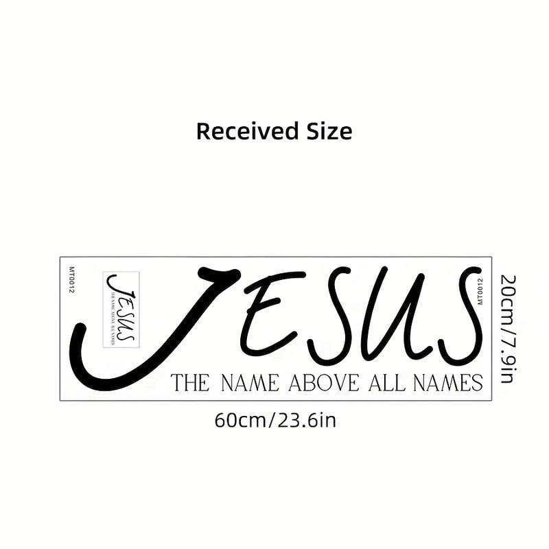 1pc  Black Jesus Christian Themed Stickers