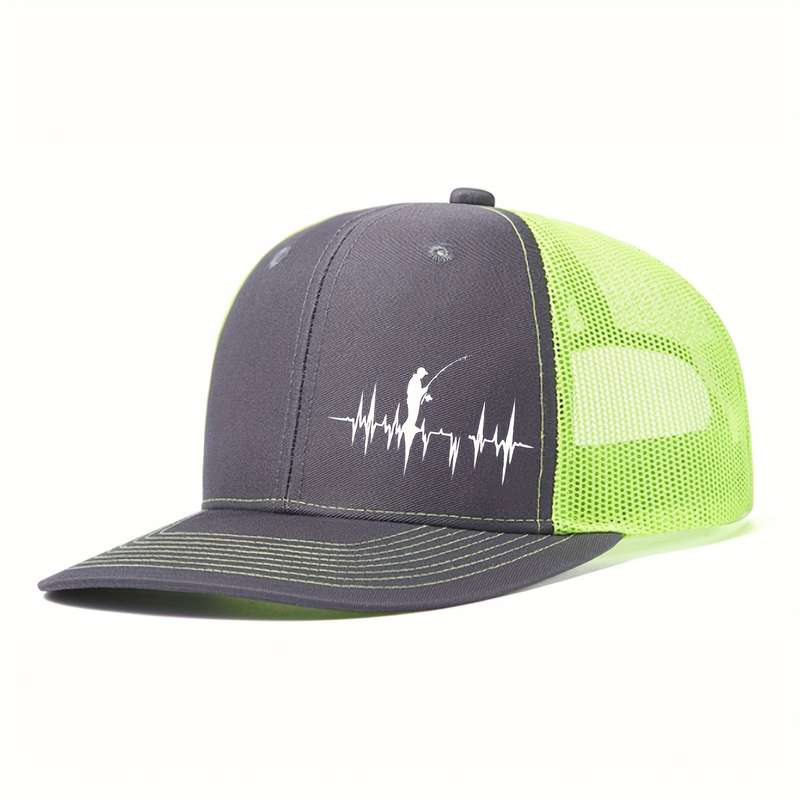 1pc A Stylish Baseball Cap Featuring a 3D Print of Outdoor Fishing Suitable for Both Men And Women