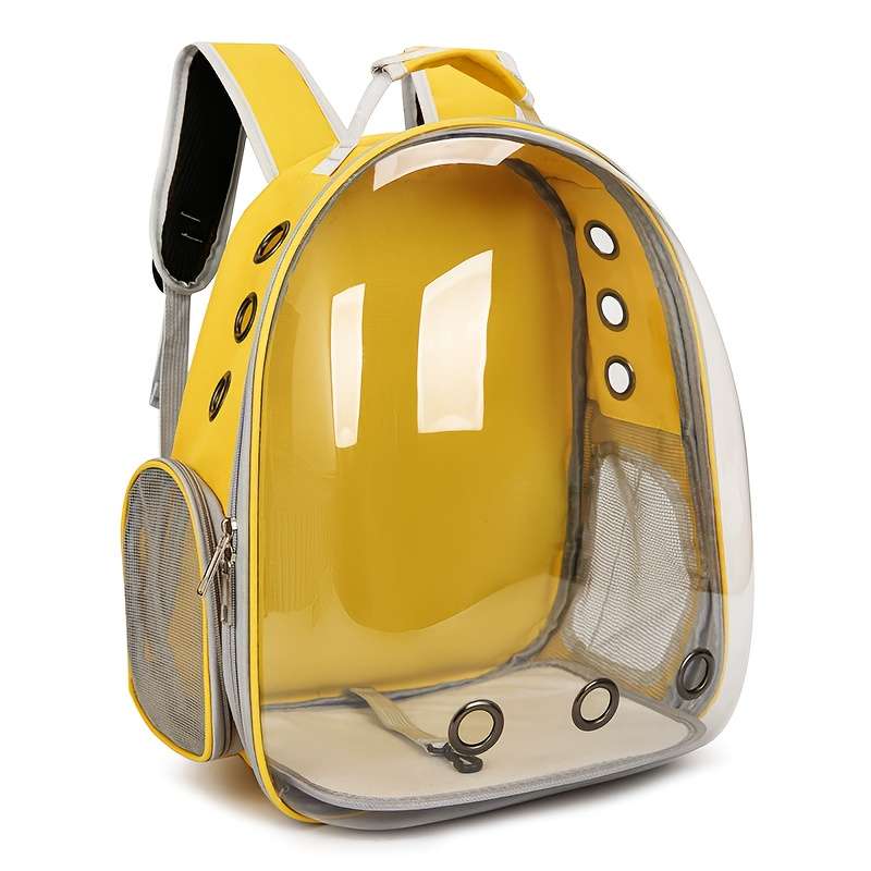 1pc One sizeStyle 9 hole breathable backpack grey Pet Bag