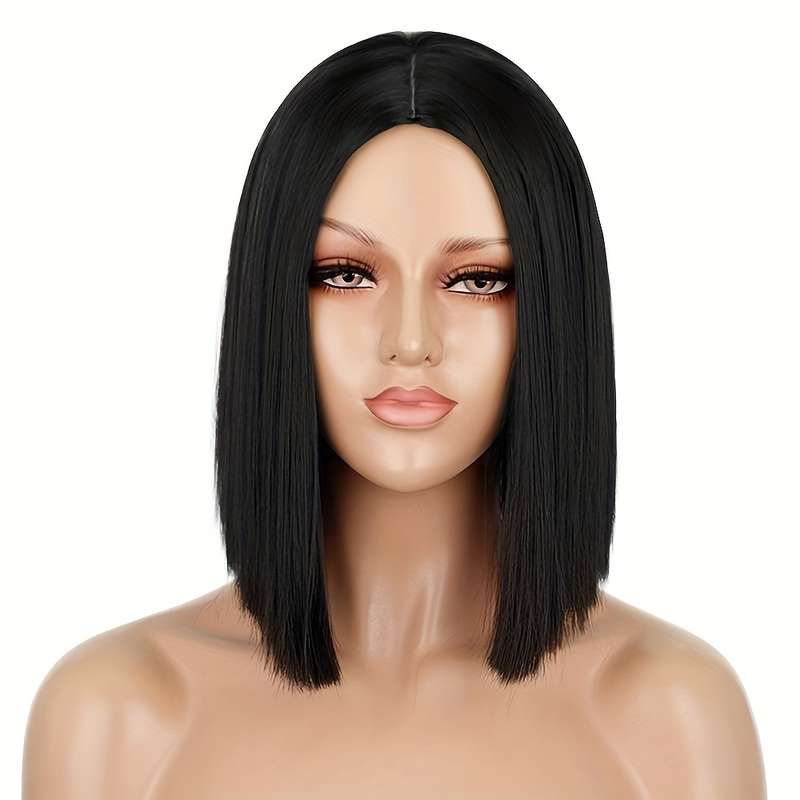 1Pc Black 30.48cm Fashion Design Wig