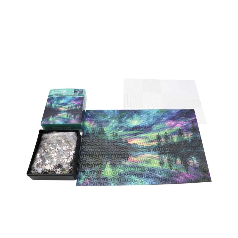 1000pcs Luminous Puzzle Hell-Level Difficulty Mini Puzzle 38x26cm 14.96x10.24in Hig