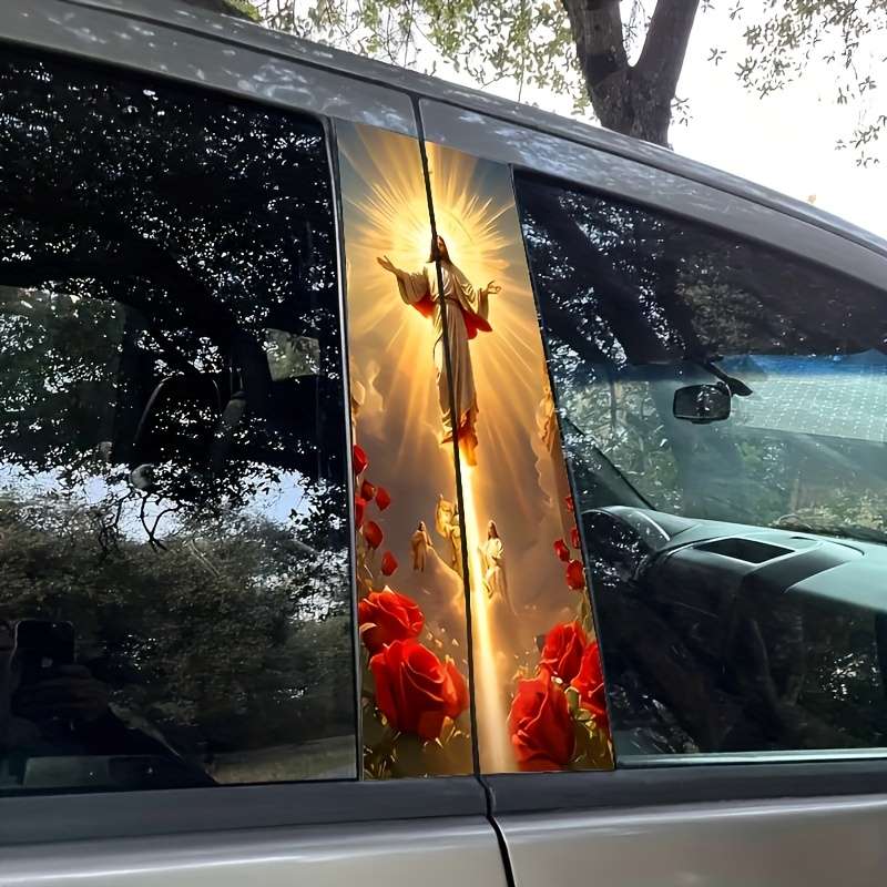 2PCS Jesus Christian Themed Stickers