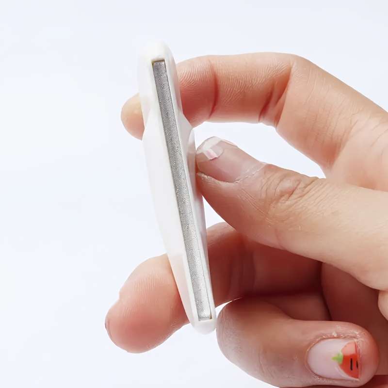 1pc Cute Crescent Nail File Manicure Filing Tool Unscented Nail Shaper for Home and Salon Use