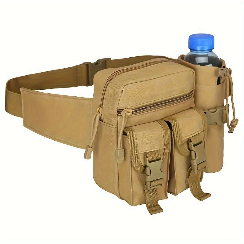 1pc Outdoor Sports Waist Pack Water Bottle Holder Multifunctional Travel Mountaineering Backpack Out