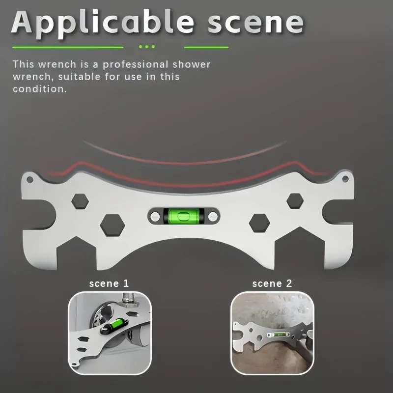 1 Piece Stainless Steel Shower Installation Wrench