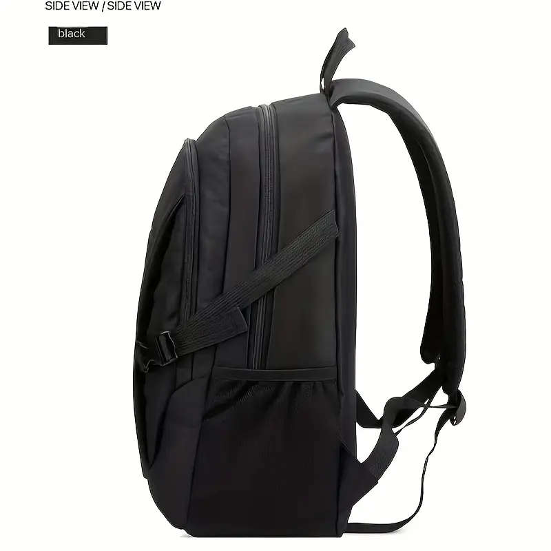 1pc Versatile Nylon Backpack for Teens Adults Large Capacity Waterproof Stain-Resistant with Adjusta