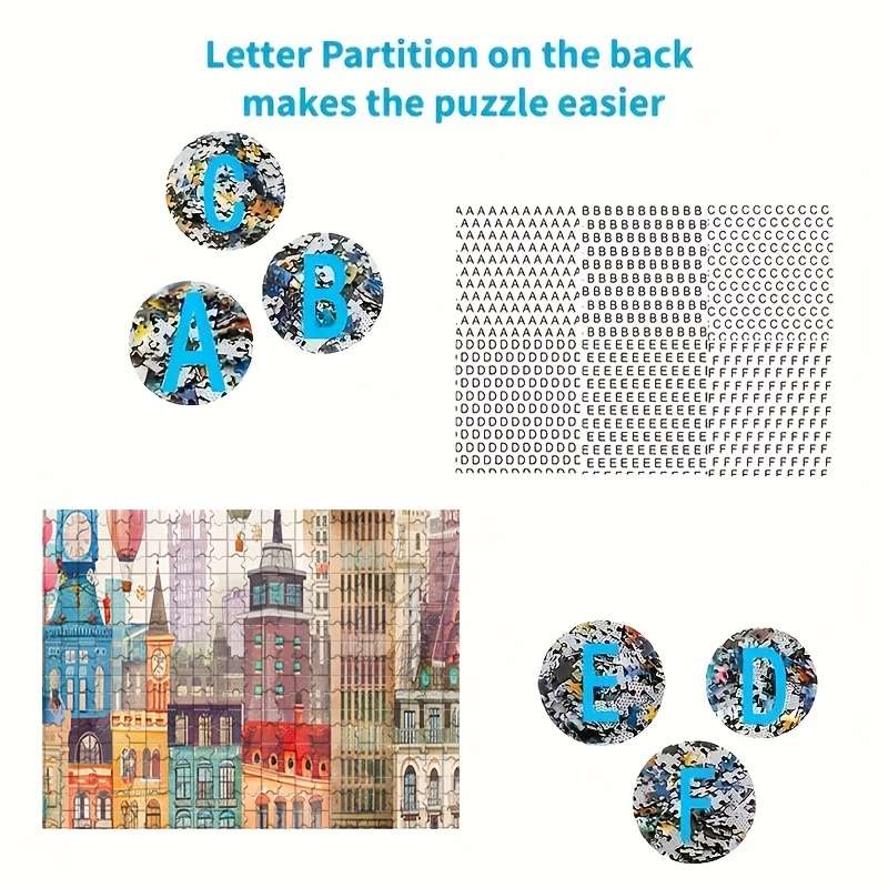 1000pcs City Symphony Adult Puzzle Giant 50x70cm 19.7x27.6in Thick And Durable Paper