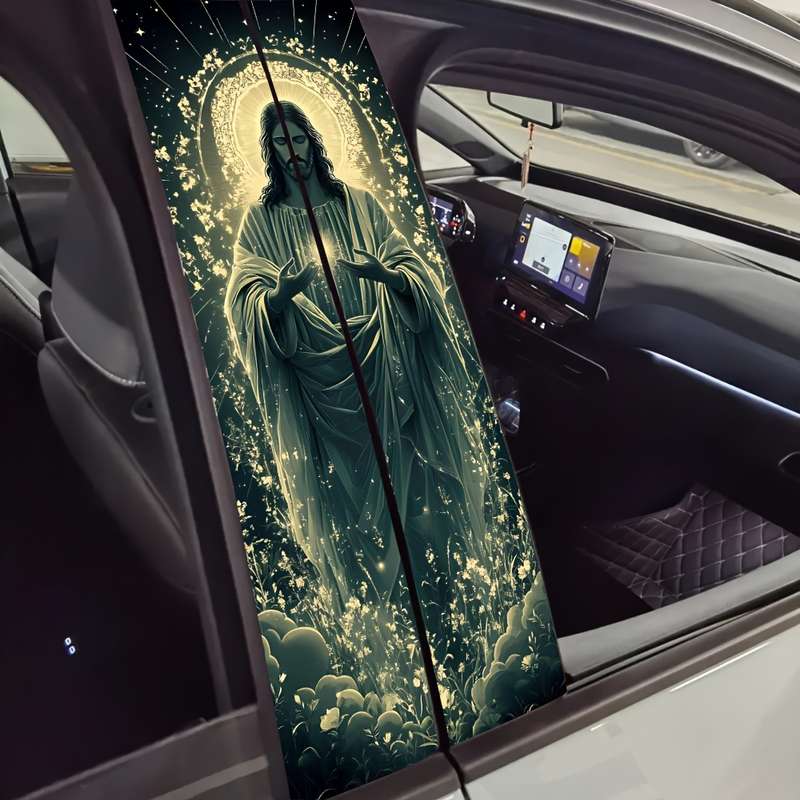 2pcs  25cm50cm Jesus Christian Themed Stickers