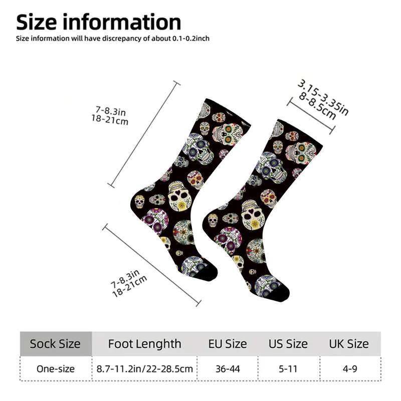 1 Pair Black One Size Socks