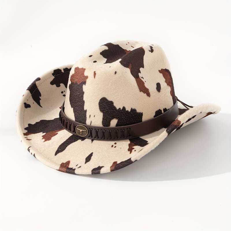 1pc Western Cowboy Hat Spring Autumn European Style Polyester 100% Lightweight Hand Woven No F