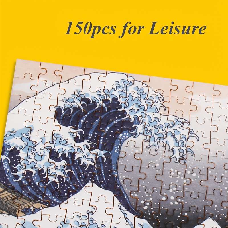 150pcs Ukiyo-e Jigsaw Puzzle The Great Wave off Kanagawa by Katsushika Hokusai Por