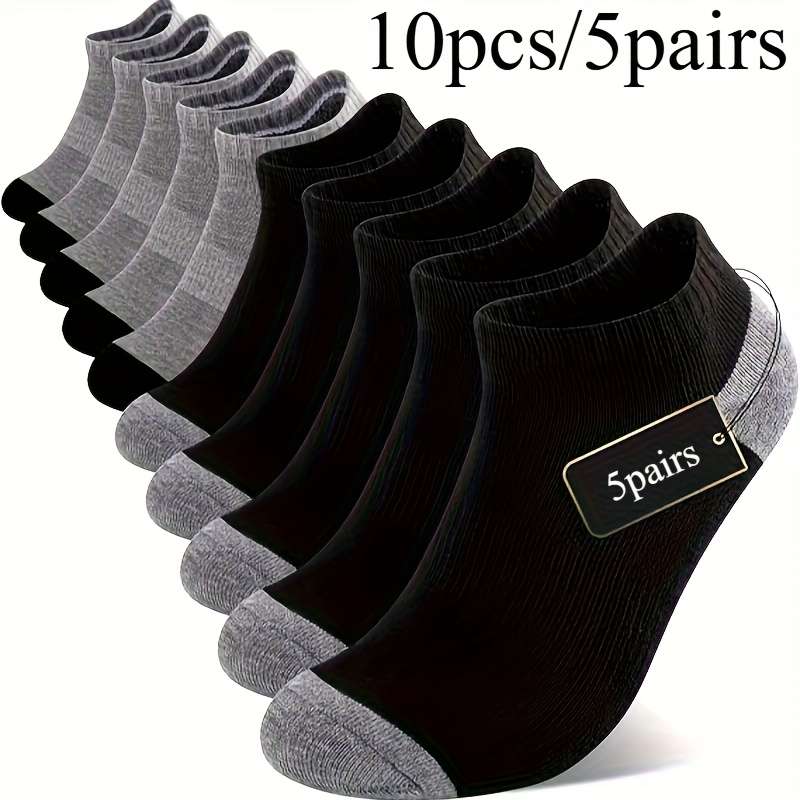 5 Pairs White One Size High Elastic Socks