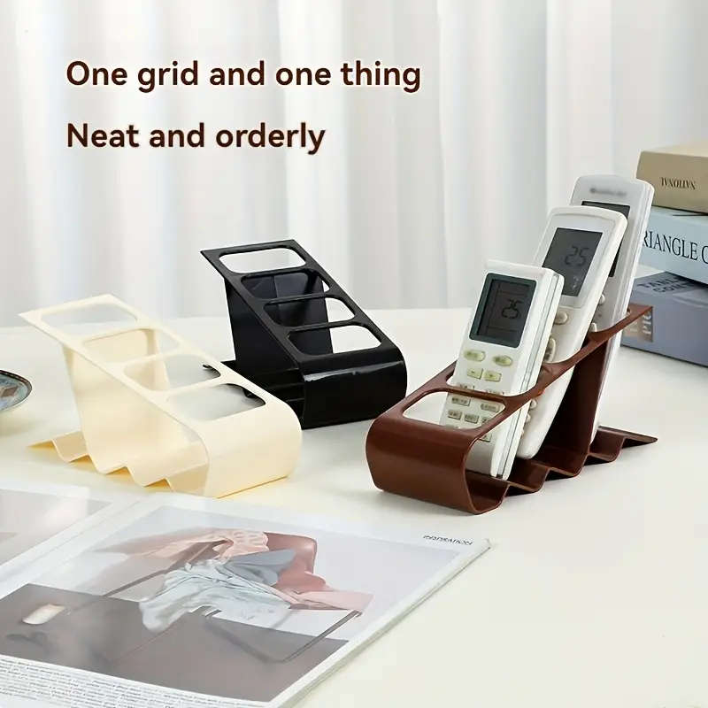 1pc Plastic Overhead Mount Remote Control Holder Multipurpose Accent Shelf Pipes Modern Home Organiz