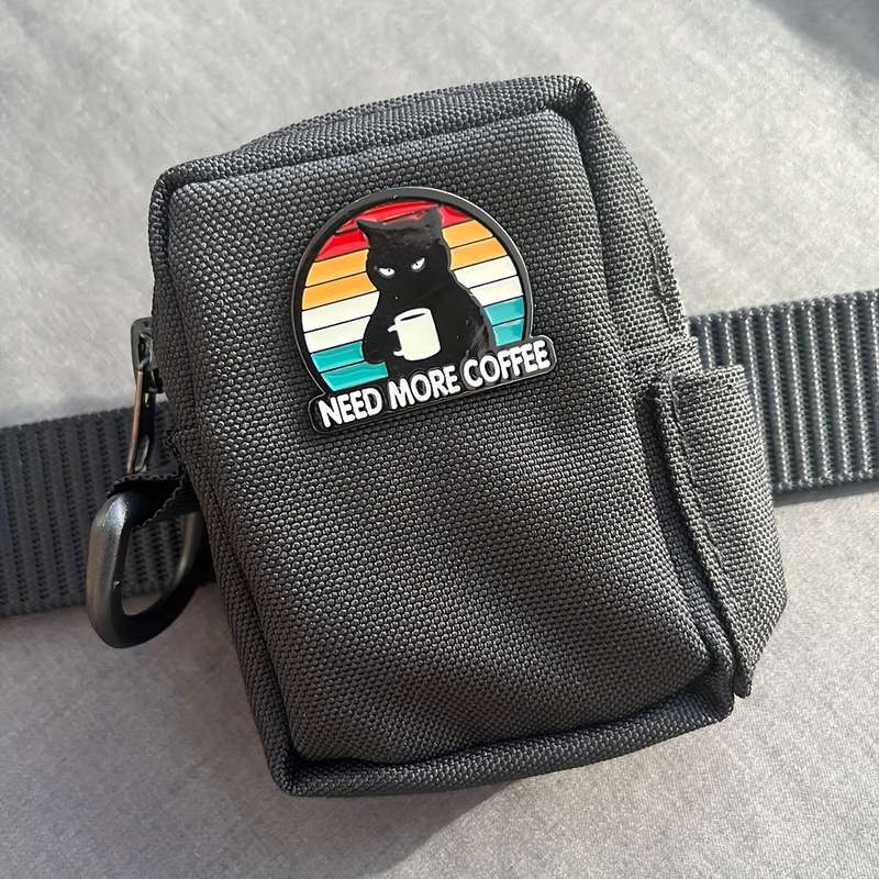 1pc Original Canvas Storage Bag Coin Purse Card Holder Belt Bag Mini Hanging Pouch for Running