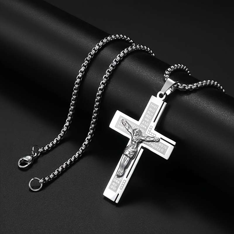 1 Piece Golden Jesus Theme Pendant