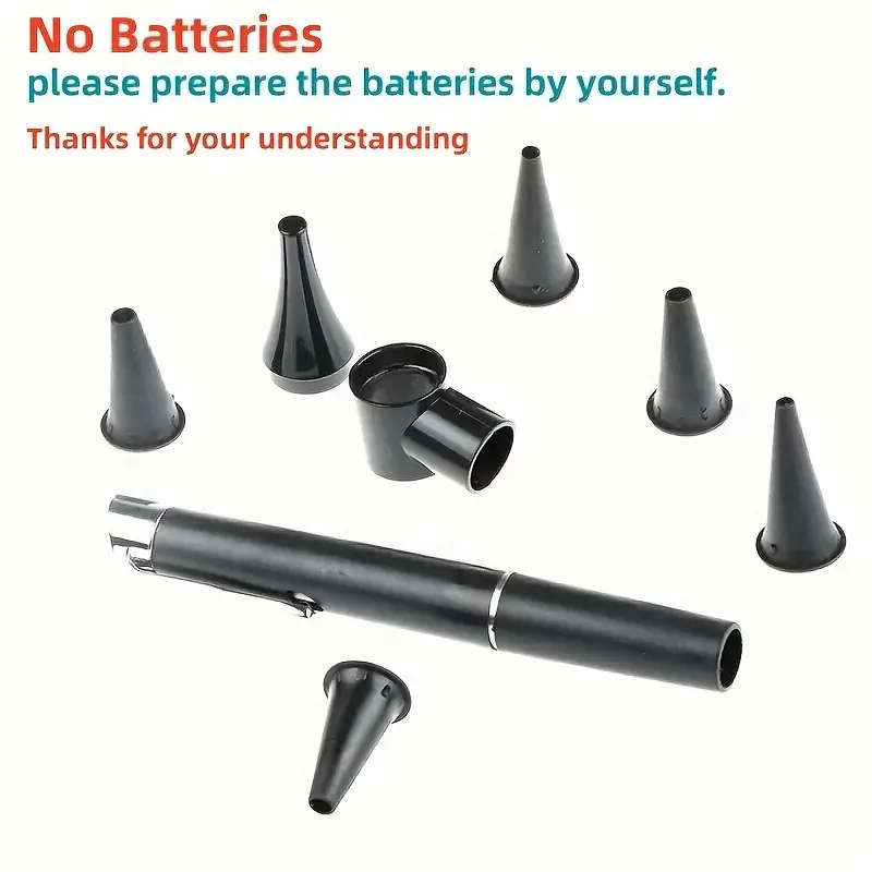 Professional Otoscope with LED Light Ear Care Magnifying Tool Set for Medical Diagnosis Cleanin