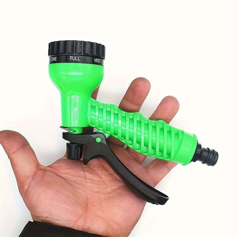 2Pcs Green Garden Hose Nozzle Adjustable Water Pressure