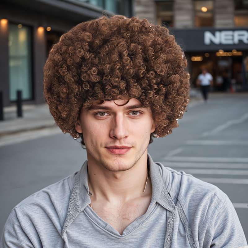 1Pc Brown Fashion Design Wig