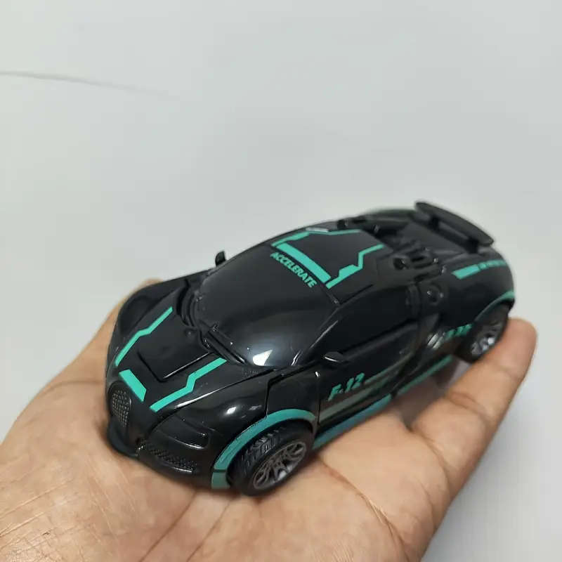 New Cool Deformation Mecha Toy Car Youngsters's Inertia Collision Deformation Toy Car