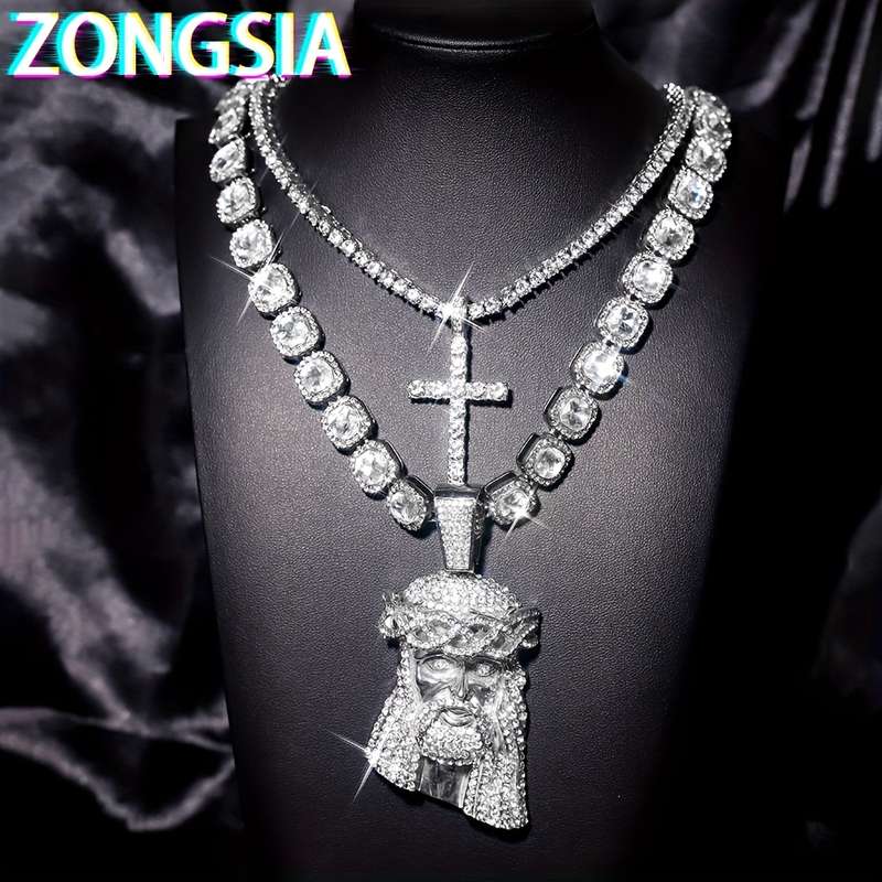 1 Piece Silver Color Jesus Theme Pendant